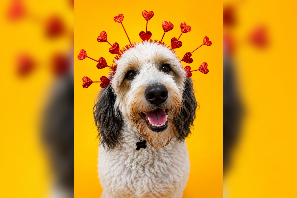 Portrait of Chase, a Bernedoodle and Chief Operations Officer